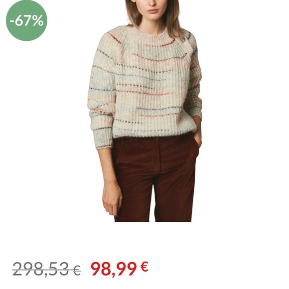 Hartford Knitwear Beige wool sweate NEW Never worn! Only in Denmark avail - Picture 2 of 10